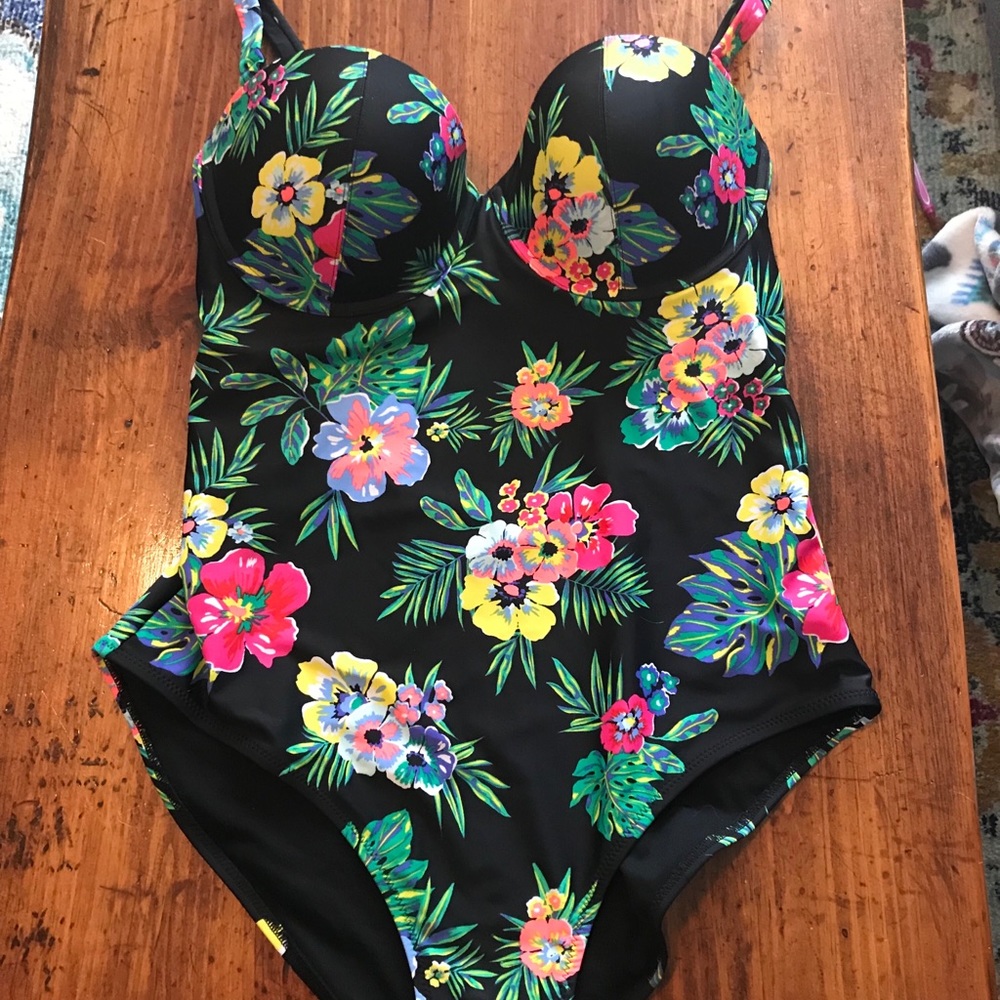 Old Navy Floral One Piece Bathing Suit
